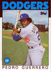 1986 Topps Baseball Cards      145     Pedro Guerrero